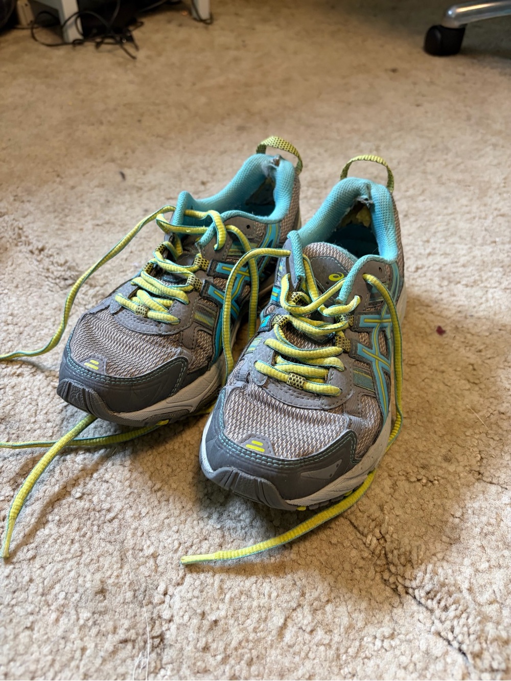 Women’s Blue and Green Athletic Shoes